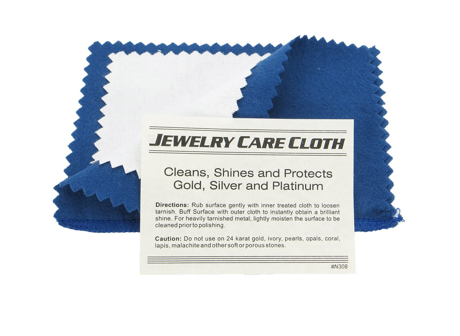 Polishing cloth jewelry cleaner for Grillz / jewelry Super Soft flannel  cleaning jewelry Navy Blue tarnish remover ( New version ) - GrillzCity