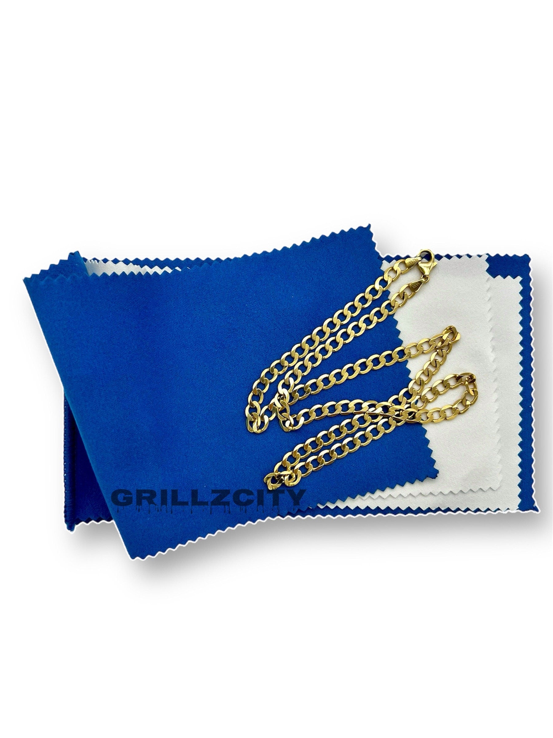 Polishing cloth jewelry cleaner for Grillz/jewelry Super Soft flannel cleaning jewelry polishing cloth Navy Blue tarnish remove new Formula - GrillzCity