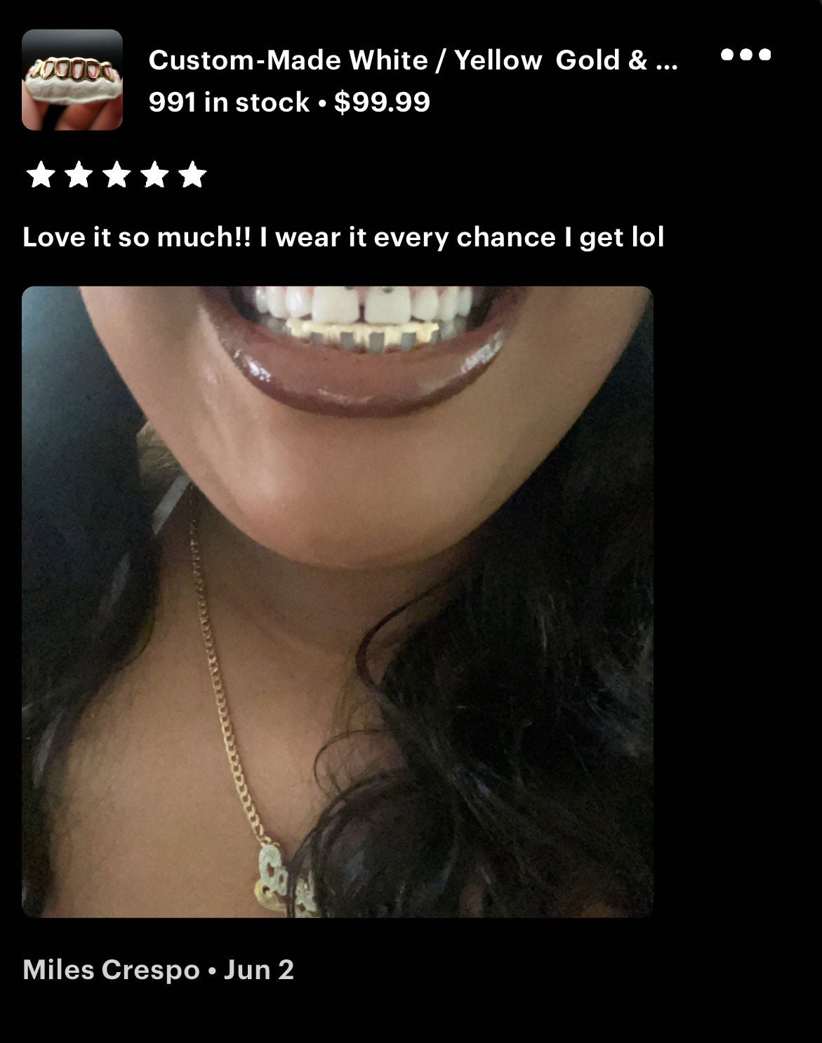 Custom-handmade  White / Yellow  Gold & Silver Custom Grillz Open face Diamond dust cut with FREE MOLD KIT and Free Shipping  - Grillzcity - GrillzCity