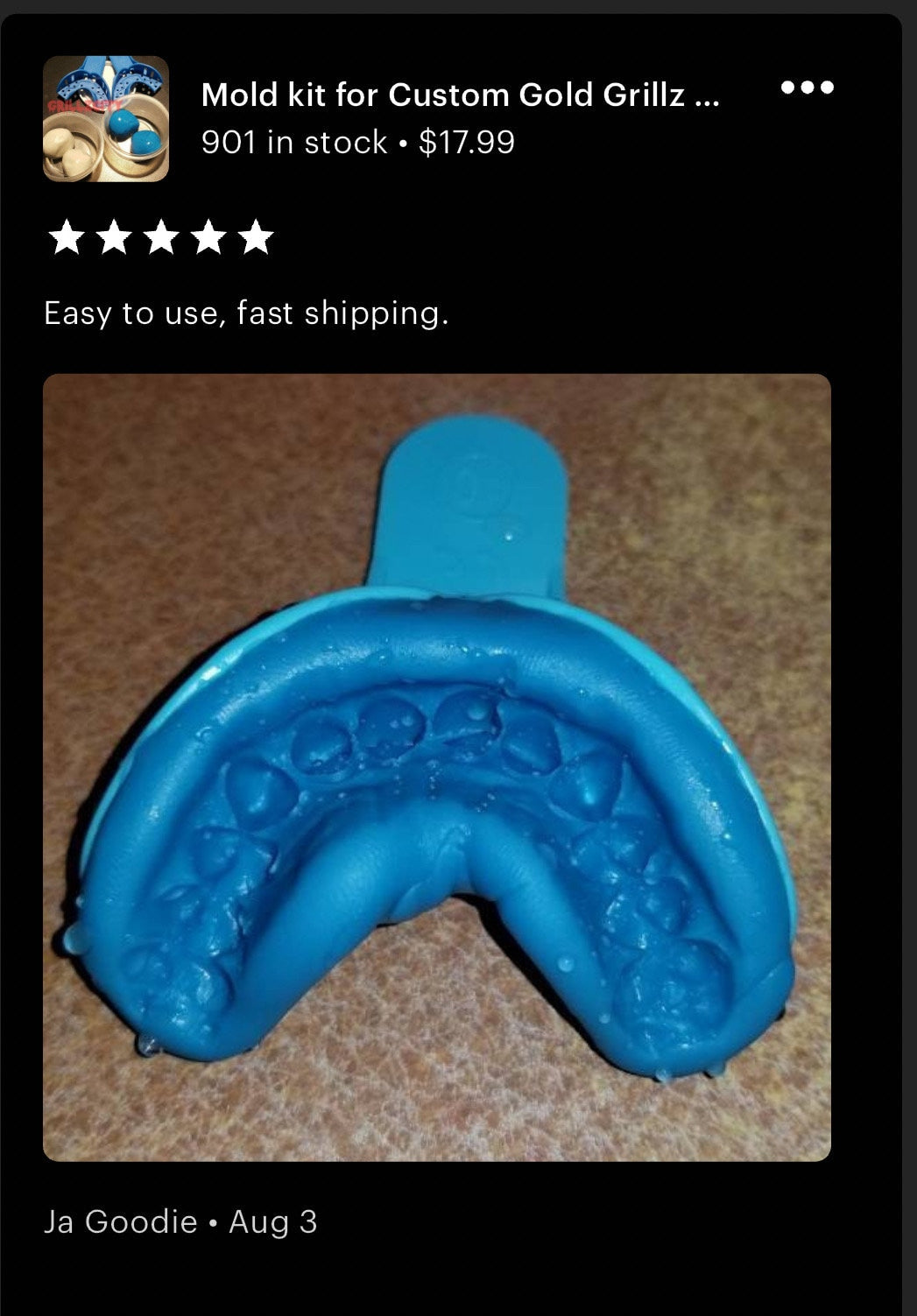 Mold kit for Custom Gold Grillz / Dental Teeth Impression /  Grillz Mold Kit / Dental Use . 2 Kit each set for same price as One - GrillzCity