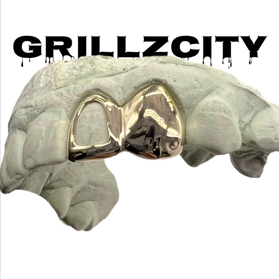 2 teeth 14k - GrillzCity 
