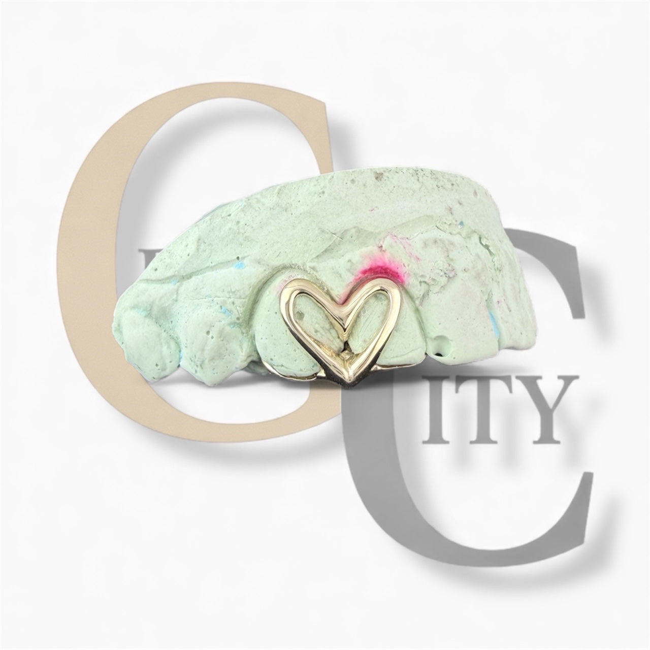 Custom Handmade grillz 2 - 3 Teeth with star or heart shape open face and solid Grillz fangs /925 Silver Slugs Grillz Solid Star gold  teeth for women - GrillzCity 