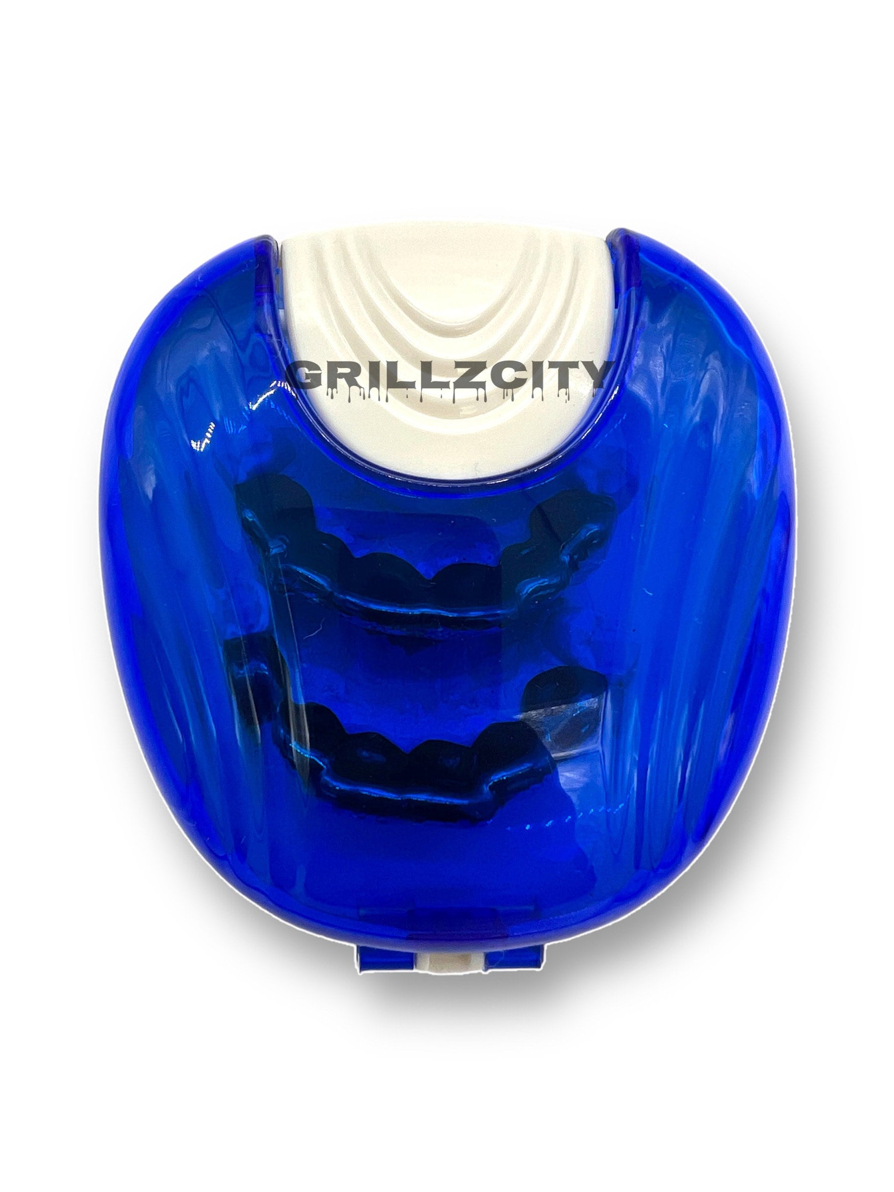 GRILLZ Case,  Waterproof retainer box protective, portable,simple, avoid losing grillz / gold teeth ( Blue )  Mouthguard Aligner Denture Box - GrillzCity 