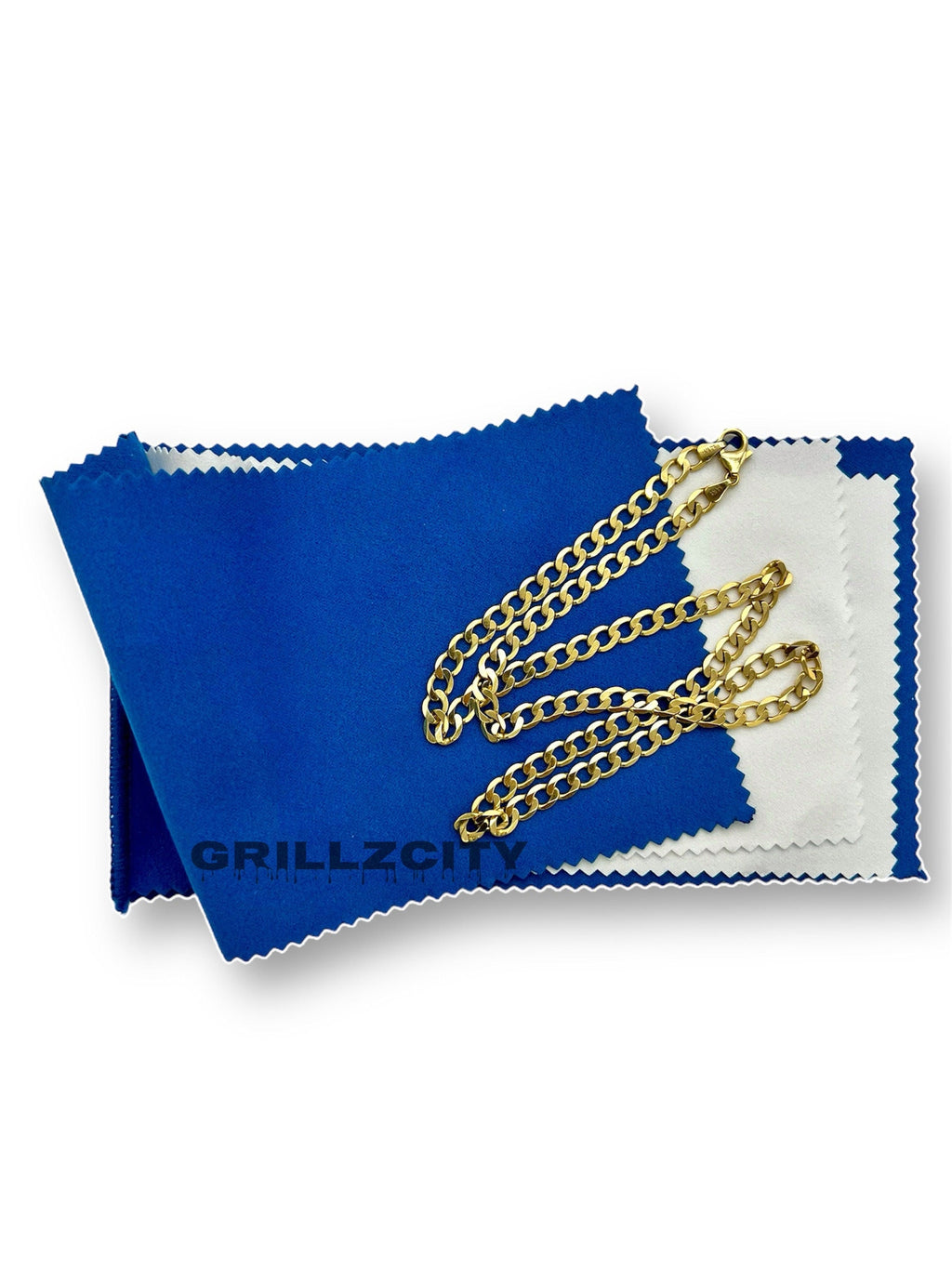 Polishing cloth jewelry cleaner for Grillz/jewelry Super Soft flannel cleaning jewelry polishing cloth Navy Blue tarnish remove new Formula - GrillzCity 
