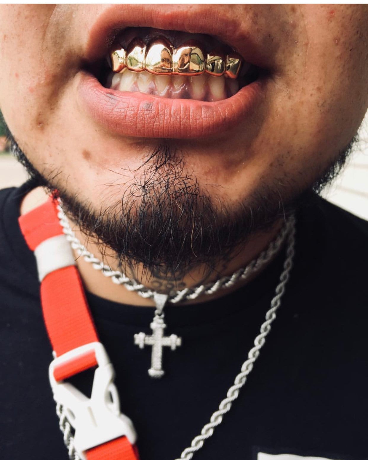 Custom solid 10K - 14K REAL Gold Teeth Grillz / 925 Silver Grillz, Permanent Cut / Deep Cut Grillz with free mold kit and shipping included - GrillzCity 