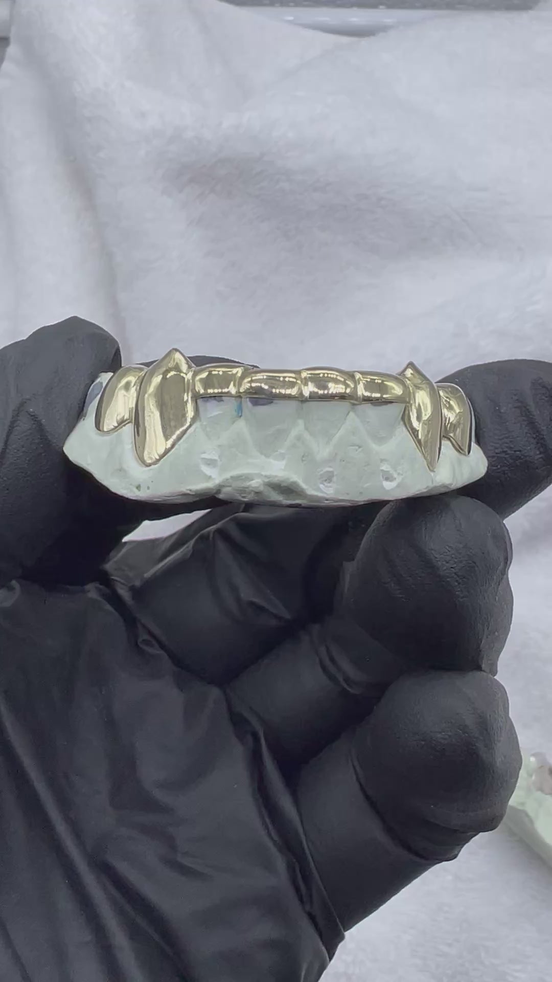 Custom Front bar solid Gold Teeth Grillz / 925 Silver Grillz / grillz with bar   with free mold kit and shipping included / Fast turnaround